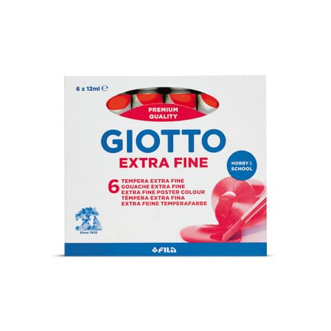 Tempera GIOTTO Extra 12 ml rosso vermiglione F35200700